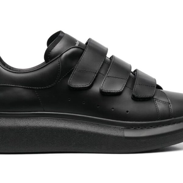 Alexander McQueen Oversized Velcro Black Sneakers