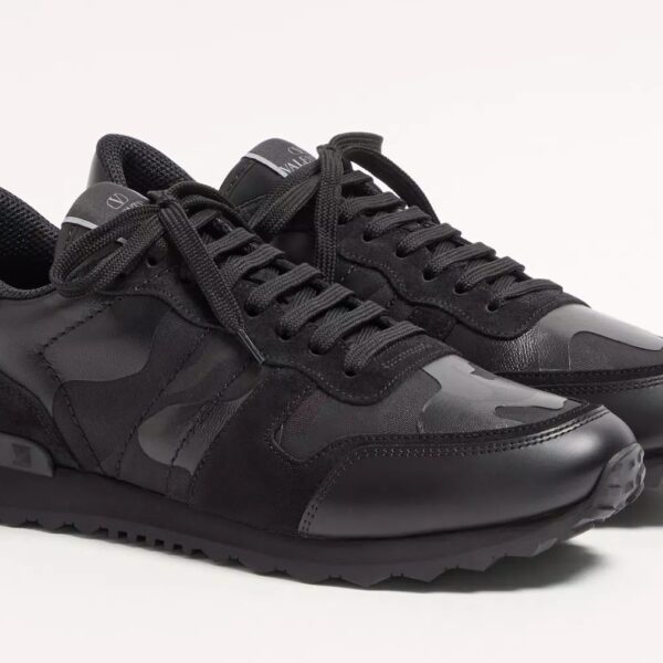 Valentino GARAVANI Camouflage Noir Rockrunner Sneaker